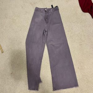 Zara marine straight wide leg jeans size 2